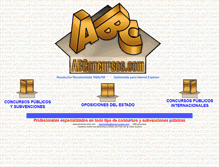 Tablet Screenshot of abconcursos.com